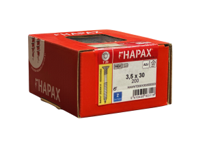 WKRĘTY MEBLOWE HAPAX PRESSFIX do łączenia korpusów 3,5x30 200 szt. ściągające