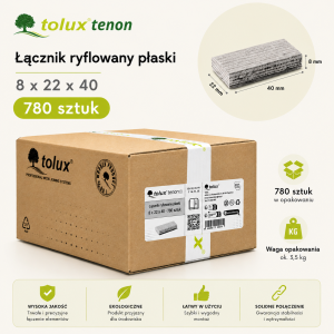 ŁĄCZNIK ryflowany bukowy płaski 8X40 780 szt.