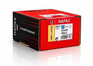WKRĘTY MEBLOWE HAPAX PRESSFIX do łączenia korpusów 4x30 200 szt. ściągające