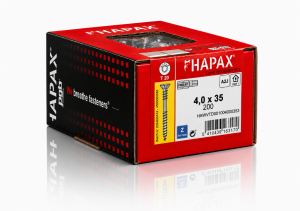 WKRĘTY MEBLOWE HAPAX PRESSFIX do łączenia korpusów 4x35 200 szt. ściągające