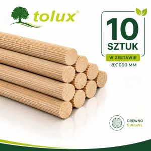 DRĄŻEK 8X1000 mm MEBLOWY - 10 mb