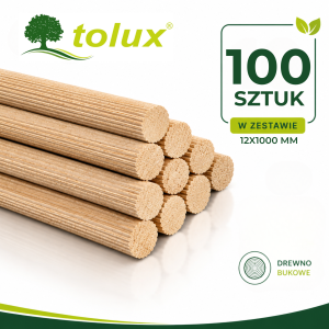 DRĄŻEK 12X1000 mm MEBLOWY  - 100 mb 