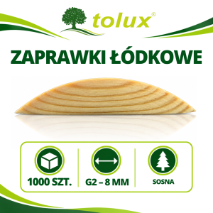 ZAPRAWKI ŁÓDKOWE SOSNOWE WYPRAWKI SOSNA G2-8 mm 1000 szt.