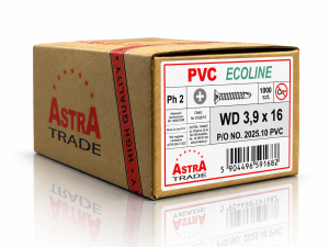 WKRĘTY DO WZMOCNIEŃ PVC ECOLINE WD 3,9X16 1000 szt.