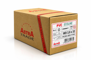 WKRĘTY DO WZMOCNIEŃ PVC ECOLINE WD 3,9X32 1000 szt.